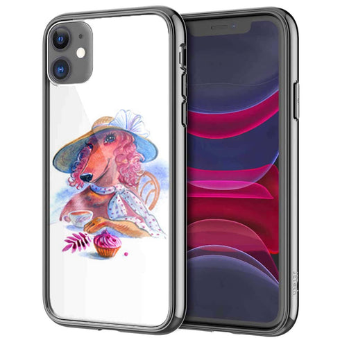 Coque iPhone 13 Teckel Cupcake - IPHONE 13 PRO, Plexi